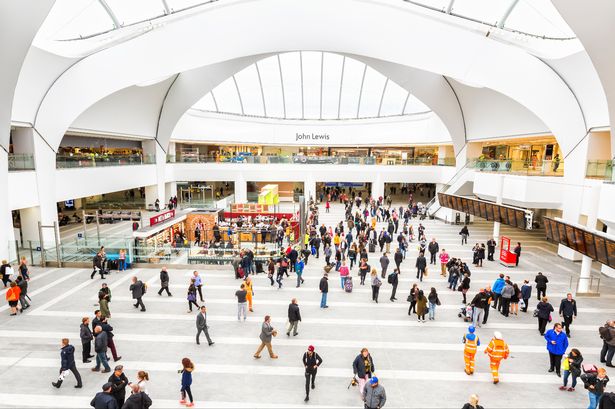 Grand Central Shopping and New Street Station Birmingham